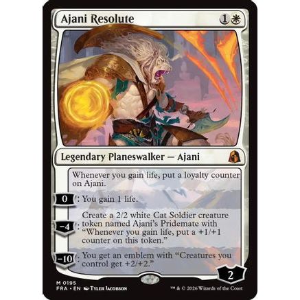 Ajani Resolute (FRA-195) - Reality Fracture Foil