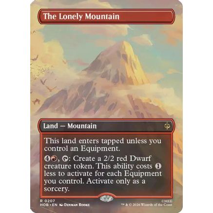 The Lonely Mountain (Borderless) (0207) (HOB-207) - The Hobbit Foil