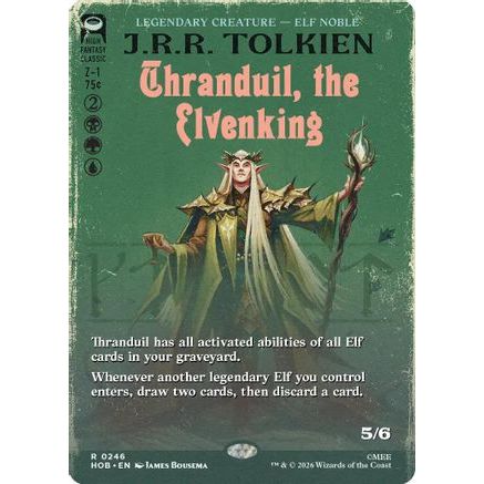 Thranduil, the Elvenking (Borderless) (HOB-246) - The Hobbit Foil