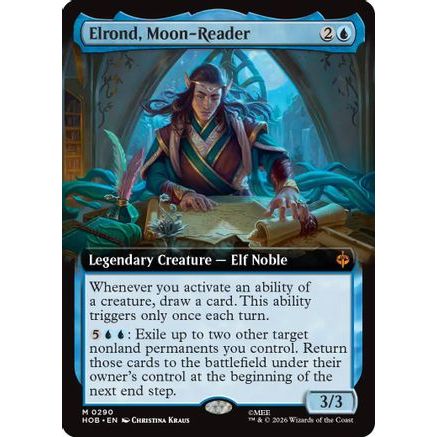 Elrond, Moon-Reader (Extended Art) (HOB-290) - The Hobbit Foil