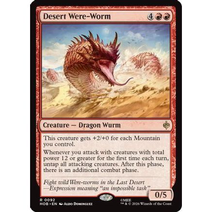 Desert Were-Worm (HOB-092) - The Hobbit Foil