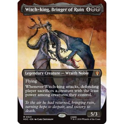 Witch-king, Bringer of Ruin (Borderless) (HOC-021) - The Hobbit