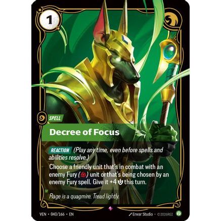 Decree of Focus (040/166) - Vendetta Foil
