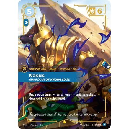 Nasus - Guardian of Knowledge (Overnumbered) (178/166) - Vendetta Foil