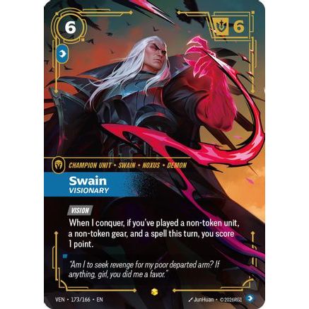 Swain - Visionary (Overnumbered) (173/166) - Vendetta Foil