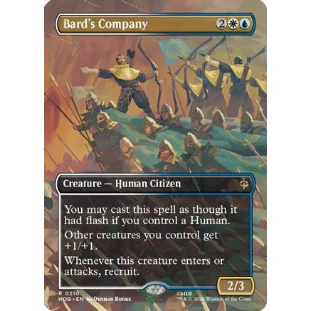 Bard's Company (Borderless) (HOB-210) - The Hobbit Foil