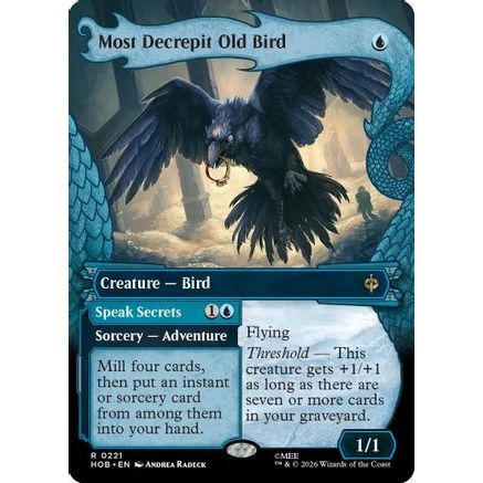 Most Decrepit Old Bird (Showcase) (HOB-221) - The Hobbit Foil
