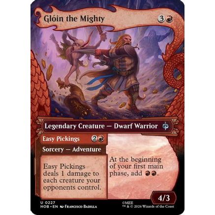 Gloin the Mighty (Showcase) (HOB-227) - The Hobbit Foil