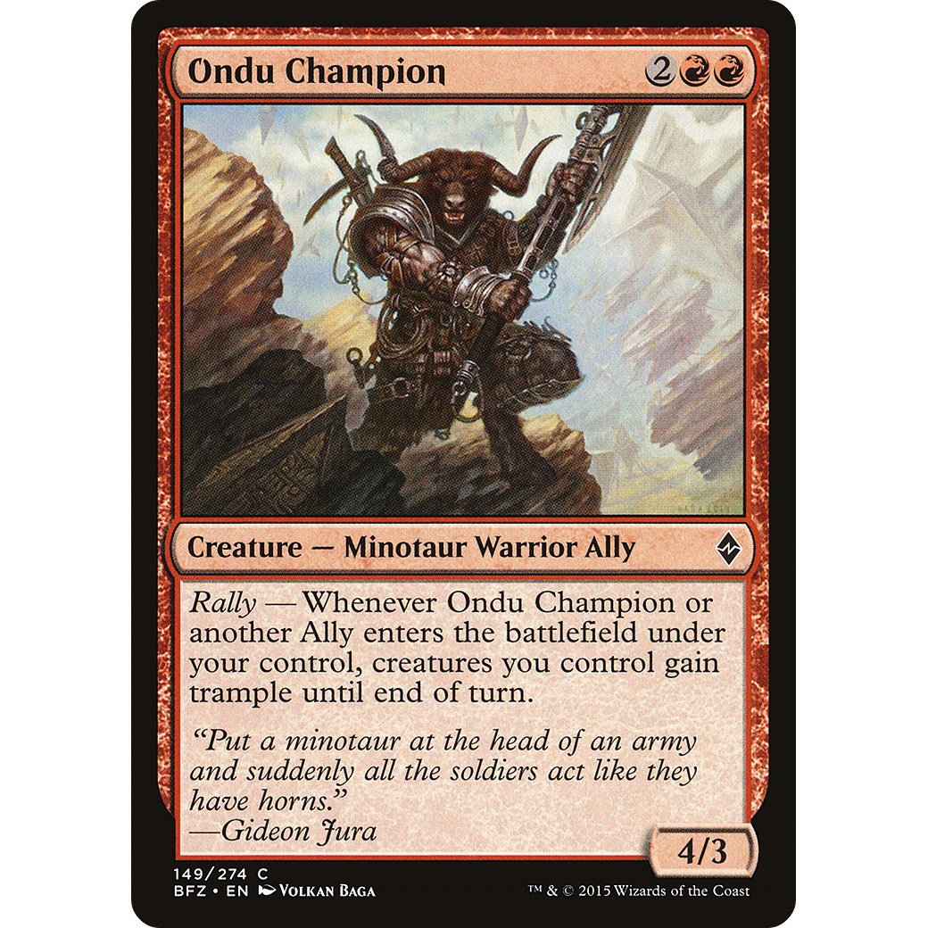 Ondu Champion (BFZ-149) - Battle for Zendikar