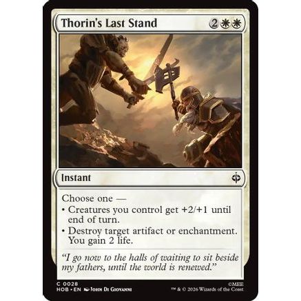 Thorin's Last Stand (HOB-028) - The Hobbit Foil