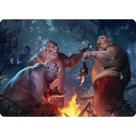 Tom, Bert, and William Art Card (ASHOB-025) - Art Series: The Hobbit