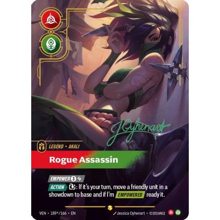 Akali - Rogue Assassin (Signature) (189*/166) - Vendetta Foil