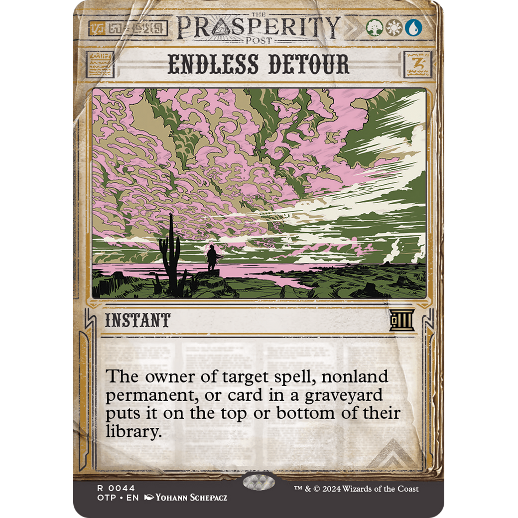 Endless Detour (OTP-044) - Breaking News: (Showcase) (Borderless) Foil