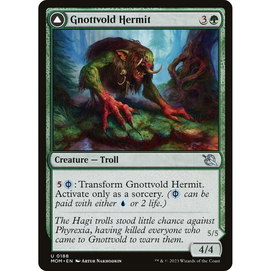 Gnottvold Hermit // Chrome Host Hulk (MOM-188) - March of the Machine Foil