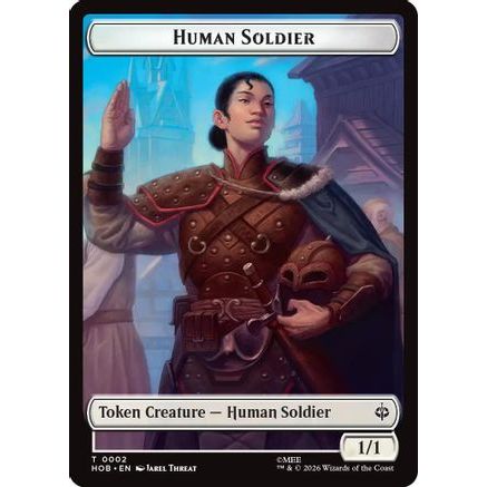 Human Soldier // Goblin Army (0004) Double-Sided Token (HOB-2 // 4) - The Hobbit