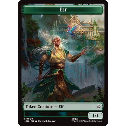Elf // Treasure (0013) Double-Sided Token (HOB-8 // 13) - The Hobbit