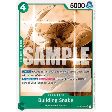 Building Snake (Pandaman Art) (OP17-025) - The World's Strongest Warriors