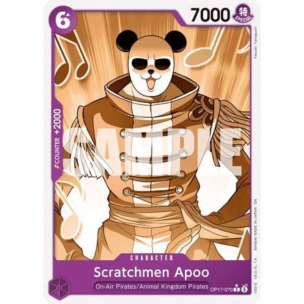 Scratchmen Apoo (Pandaman Art) (OP17-070) - The World's Strongest Warriors