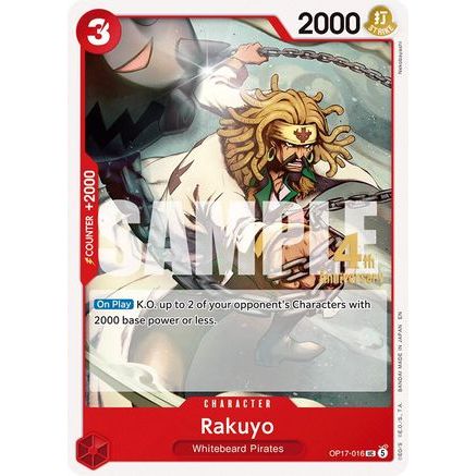 Rakuyo (OP17-016) - The World's Strongest Warriors Release Event Cards