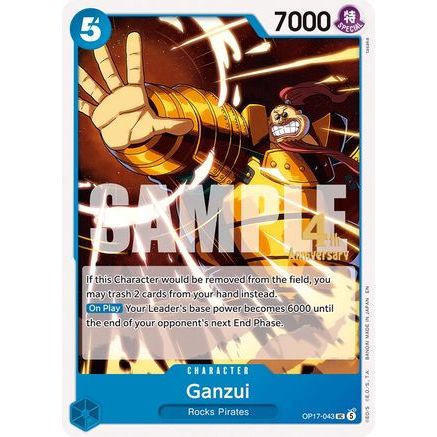 Ganzui (OP17-043) - The World's Strongest Warriors Release Event Cards