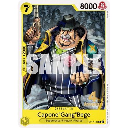 Capone"Gang"Bege (OP17-100) - The World's Strongest Warriors Release Event Cards