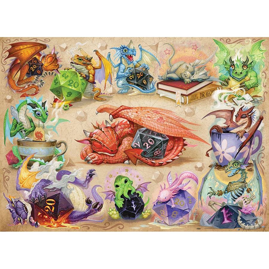 D20 Dragons by Jacob Walker - 500pc Puzzle