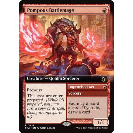 Pompous Battlemage (Extended Art) (FRA-428) - Reality Fracture Foil