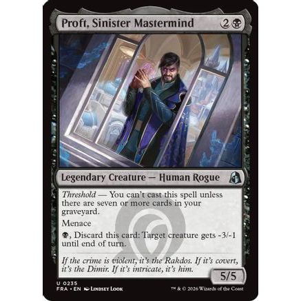 Proft, Sinister Mastermind (FRA-235) - Reality Fracture Foil