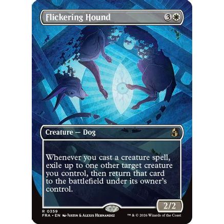 Flickering Hound (Borderless) (FRA-359) - Reality Fracture Foil