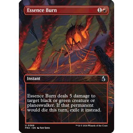 Essence Burn (Borderless) (FRA-369) - Reality Fracture Foil