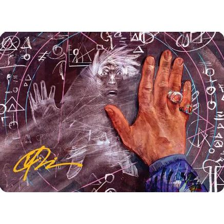 Solve for Disappointment Art Card (Gold-Stamped Signature) (ASFRA-014) - Art Series: Reality Fracture