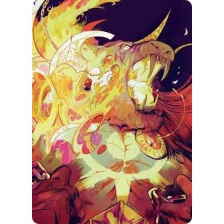 Ajani's Anguish Art Card (ASFRA-048) - Art Series: Reality Fracture