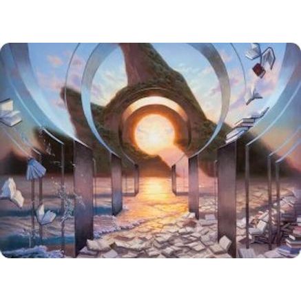 Deserted Beach Art Card (ASFRA-030) - Art Series: Reality Fracture
