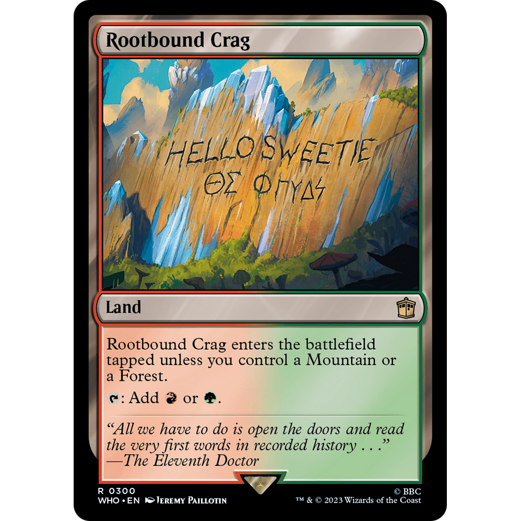 Rootbound Crag (WHO-300) - Doctor Who Foil