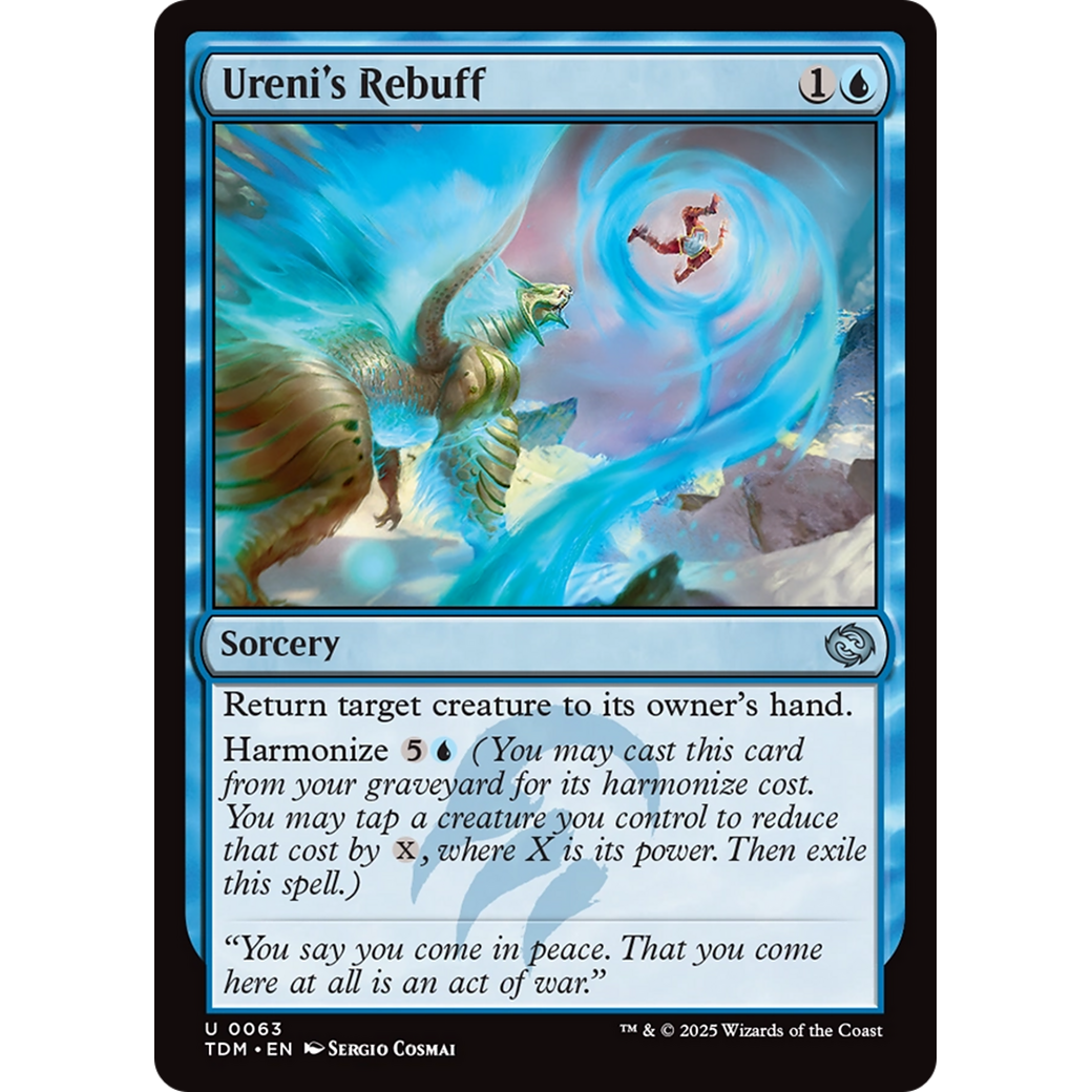 Ureni's Rebuff (TDM-063) - Tarkir: Dragonstorm Foil