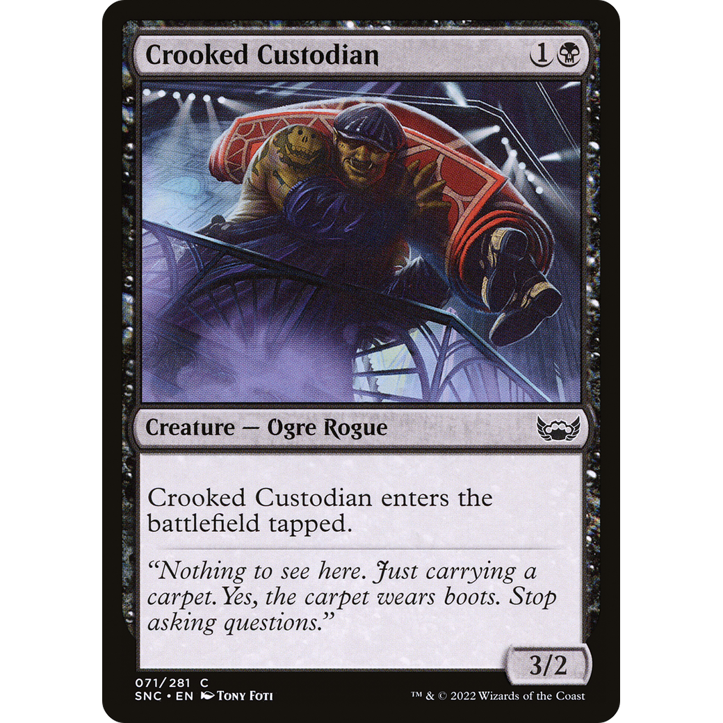 Crooked Custodian (SNC-071) - Streets of New Capenna Foil