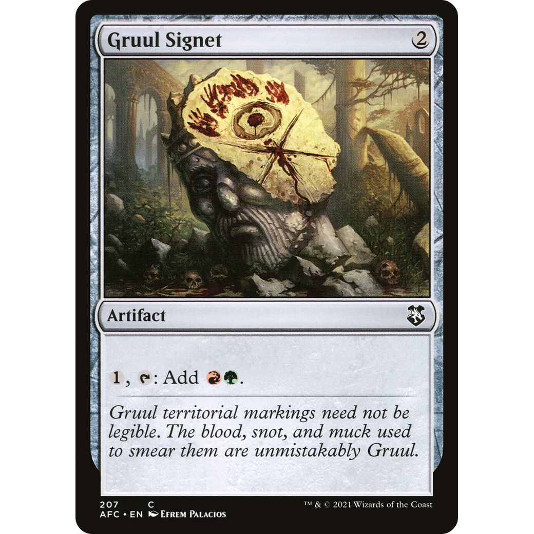 Gruul Signet (AFC-207) - Forgotten Realms Commander