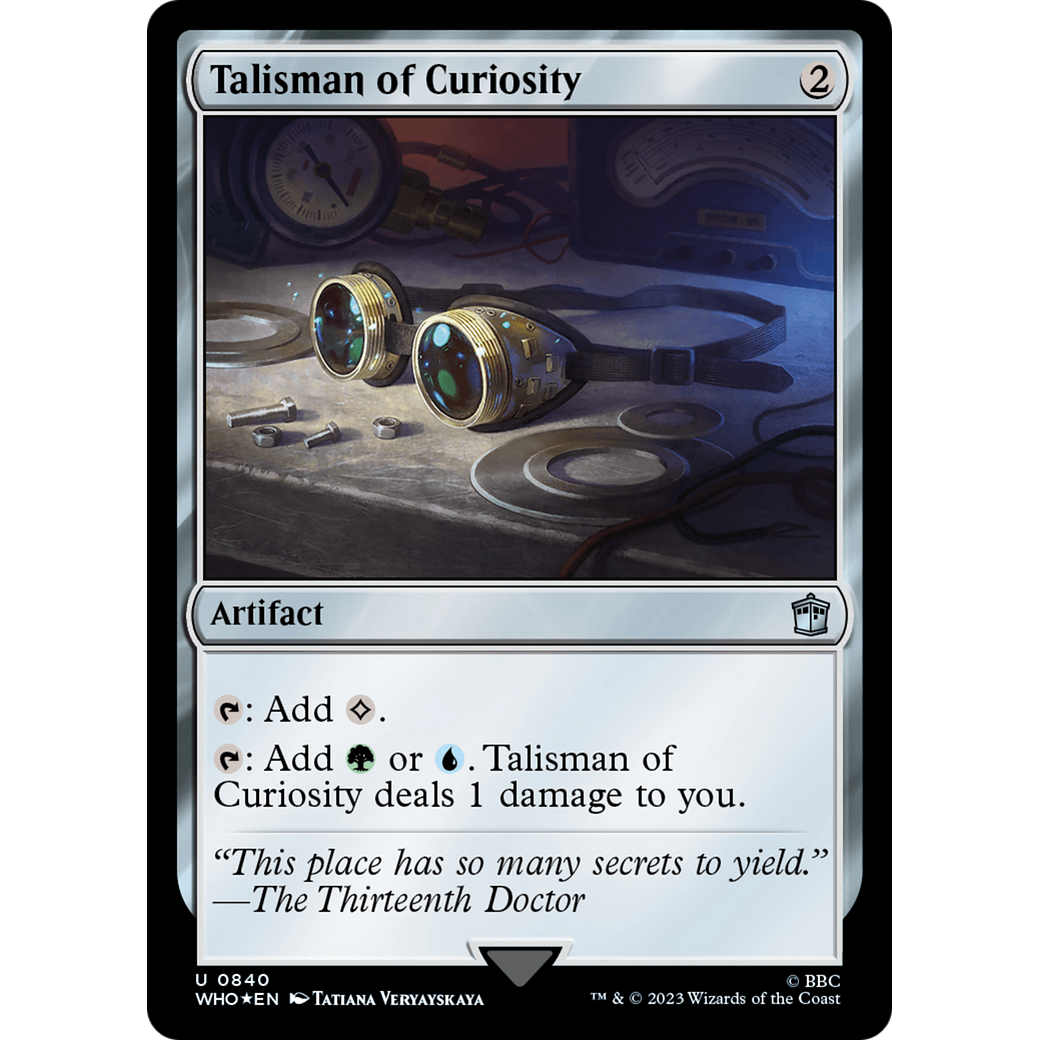 Talisman of Curiosity (Surge Foil) (WHO-840) - Doctor Who Foil