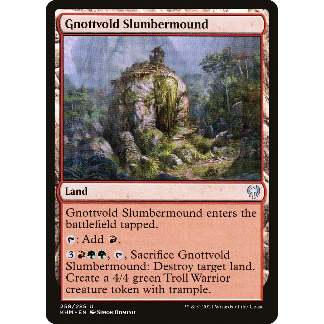 Gnottvold Slumbermound (KHM-258) - Kaldheim Foil
