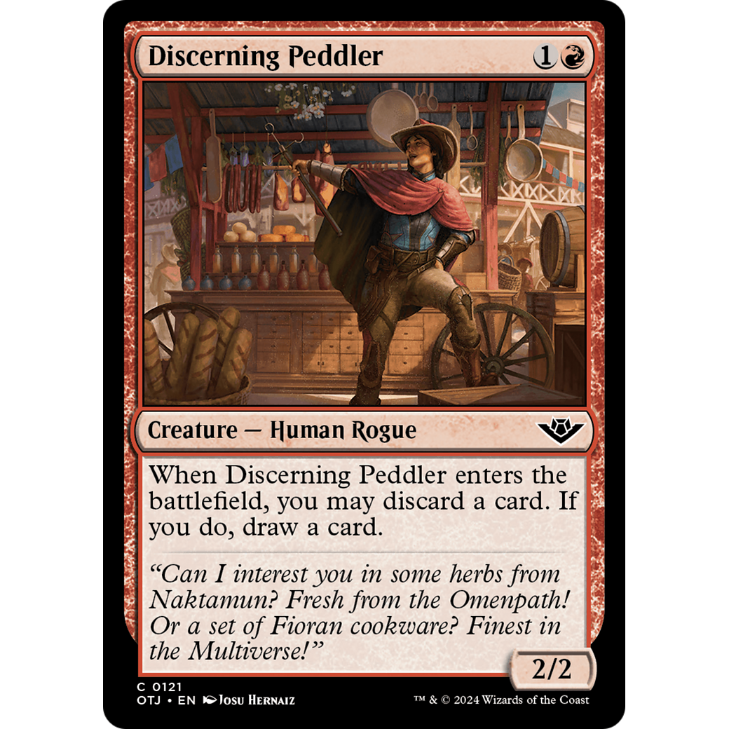 Discerning Peddler (OTJ-121) - Outlaws of Thunder Junction Foil