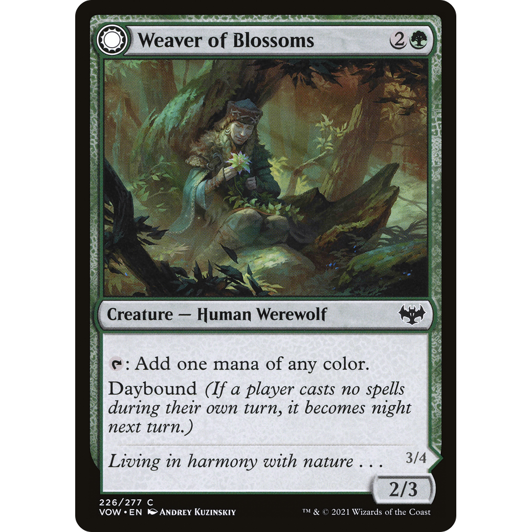 Weaver of Blossoms (VOW-226) - Innistrad: Crimson Vow: (Double Faced Transform)