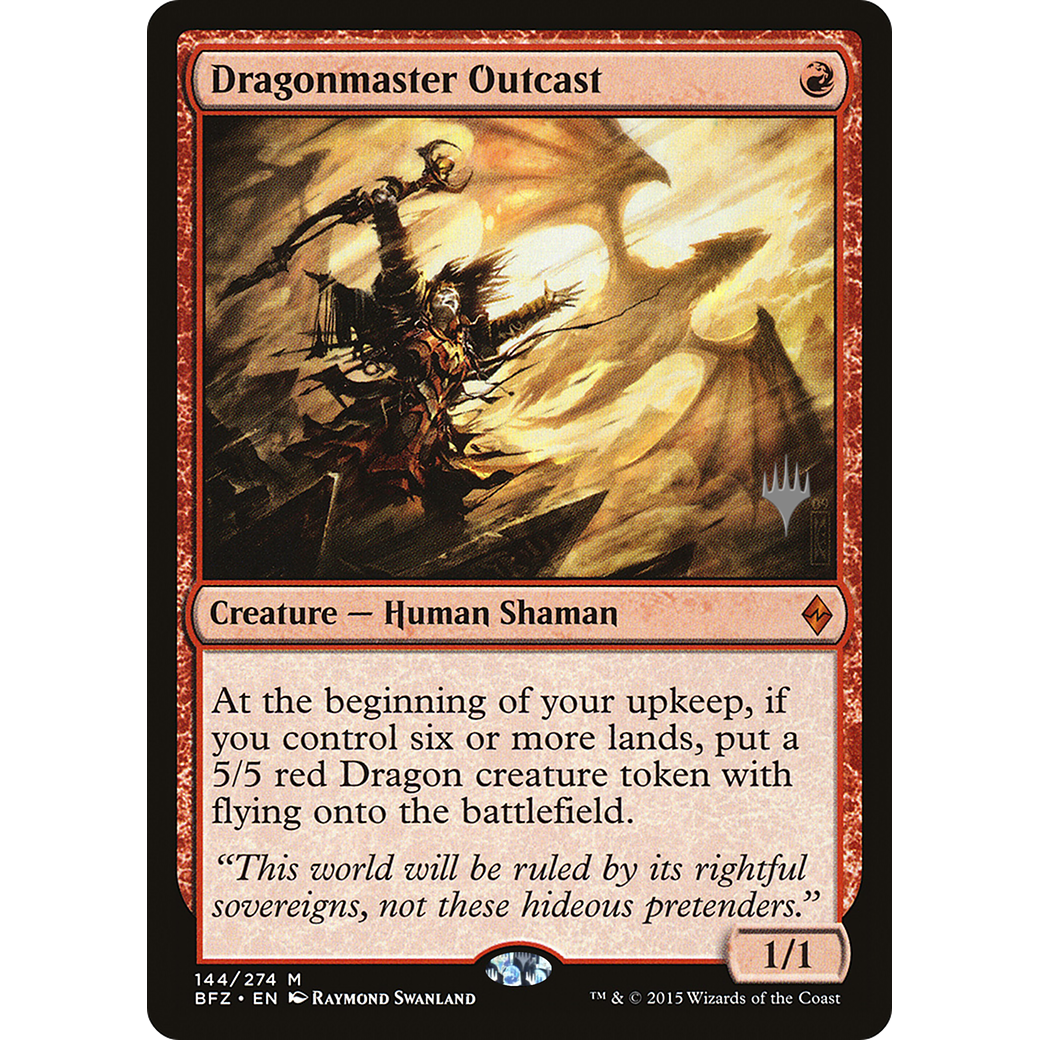 Dragonmaster Outcast (PPM21-144) - Battle for Zendikar Promos Foil