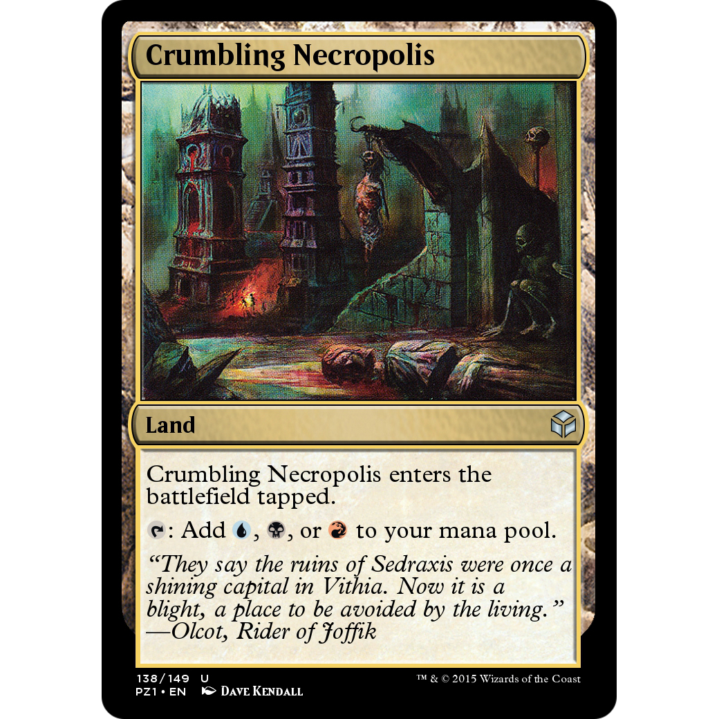 Crumbling Necropolis (PZ1-138) - Legendary Cube Prize Pack Foil