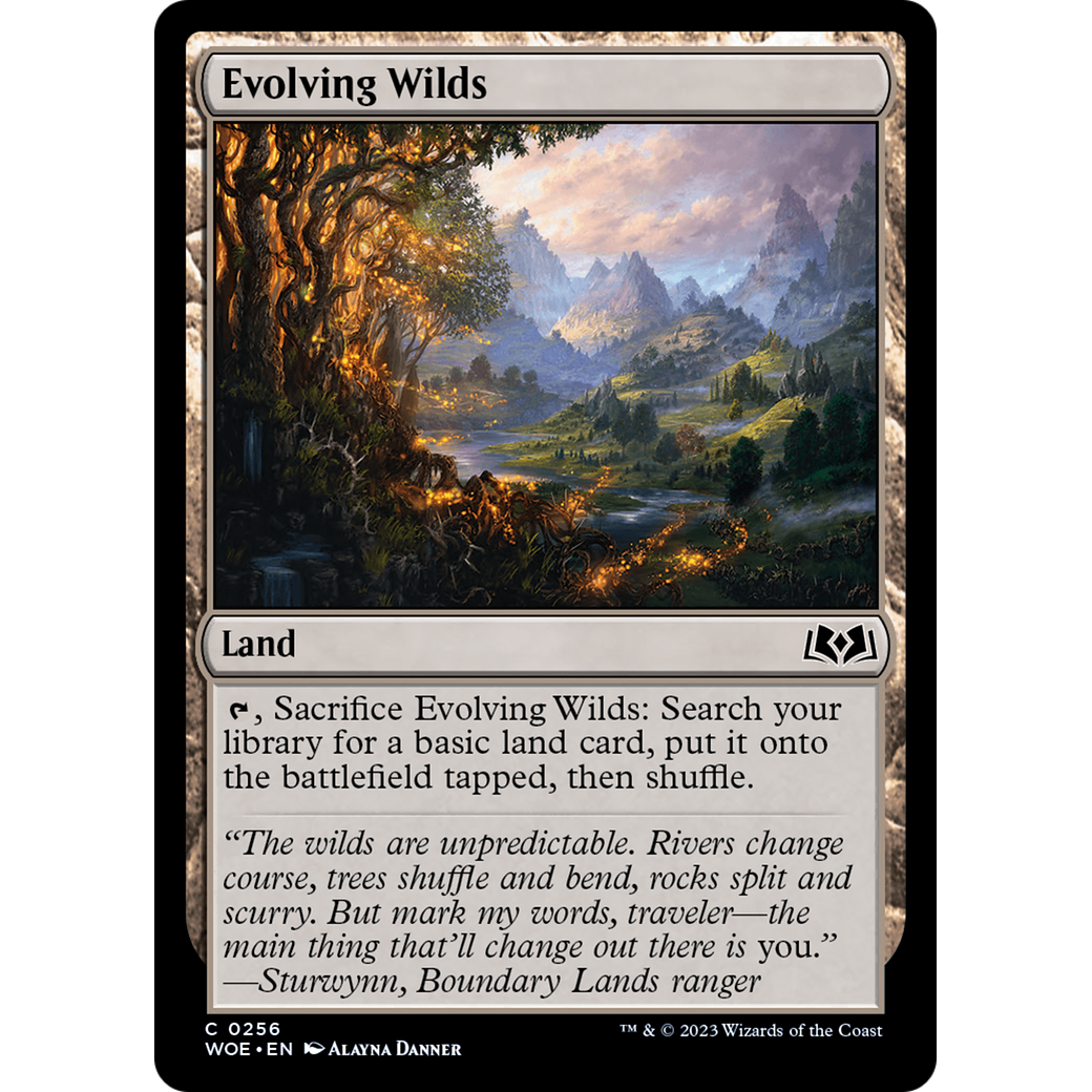 Evolving Wilds (WOE-256) - Wilds of Eldraine Foil