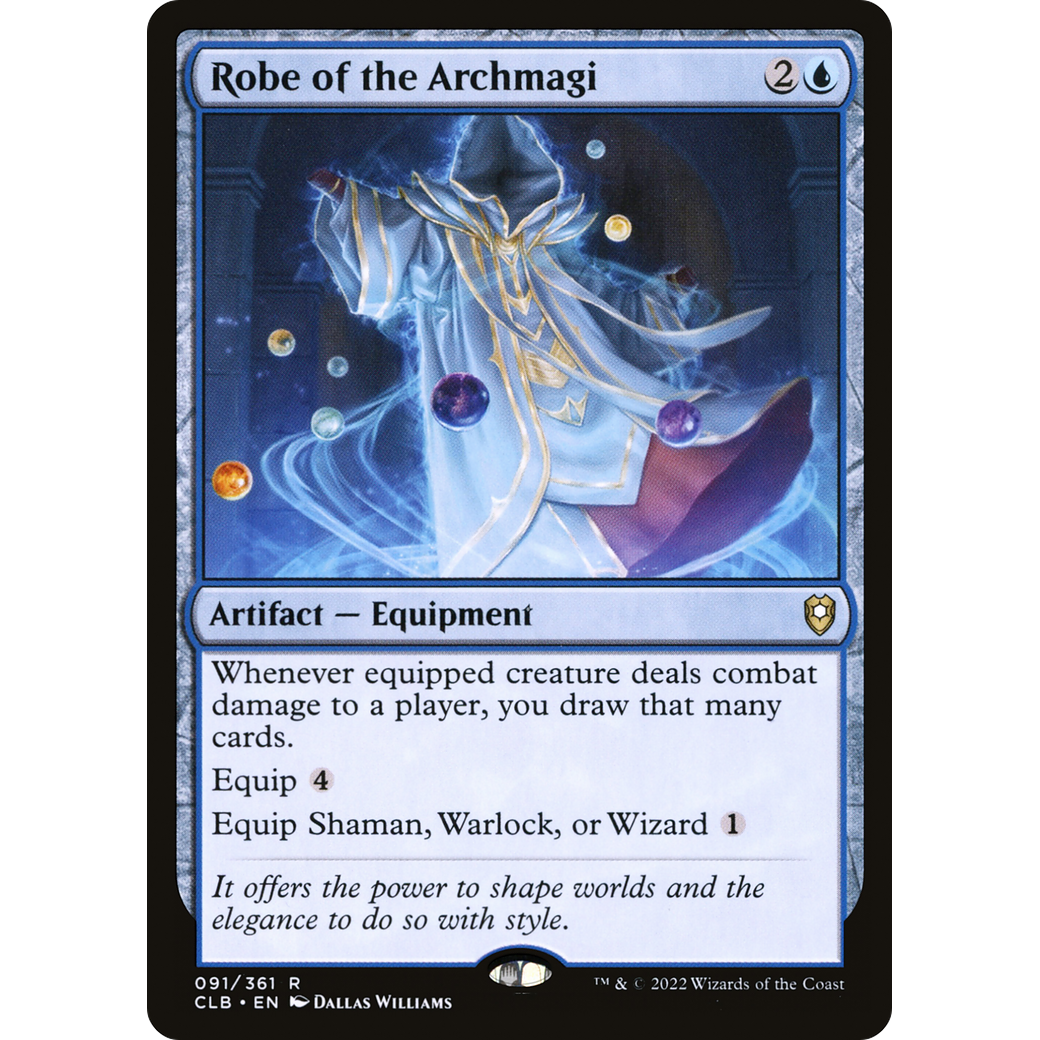 Robe of the Archmagi (CLB-091) - Commander Legends: Battle for Baldur's Gate Foil
