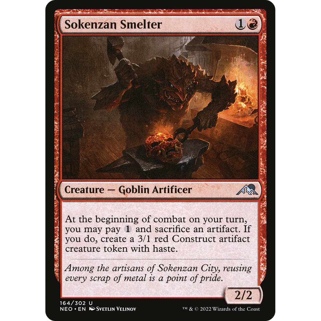 Sokenzan Smelter (NEO-164) - Kamigawa: Neon Dynasty Foil