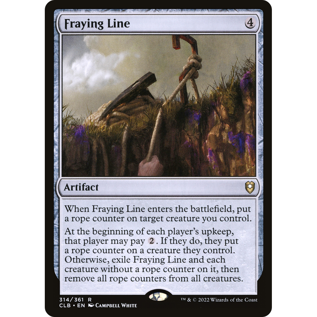 Fraying Line (CLB-314) - Commander Legends: Battle for Baldur's Gate Foil
