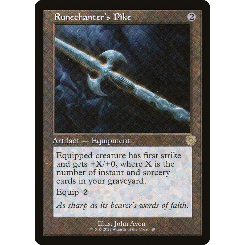 Runechanter's Pike (BRR-048) - The Brothers' War Retro Artifacts Foil