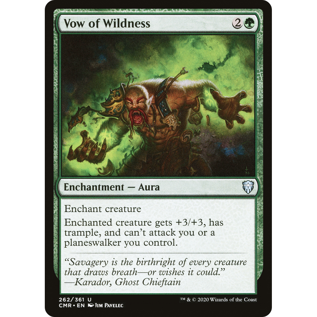 Vow of Wildness (CMR-262) - Commander Legends