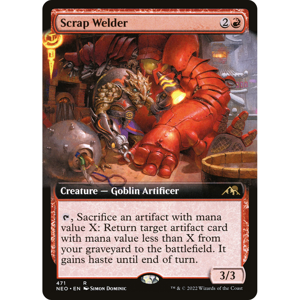 Scrap Welder (NEO-471) - Kamigawa: Neon Dynasty: (Extended Art)